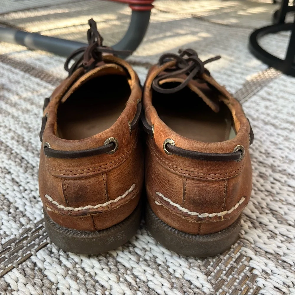 G.H. Bass Boat Shoes Hampton Core 2 Brown Leather Men’s Size 8.5 Summer Preppy